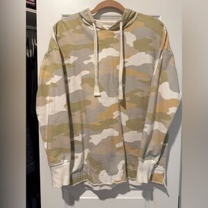 Aerie womens oversized Multicolor Camouflage Hoodie